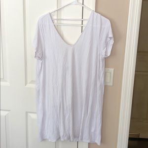 Tobi White Summer T-Shirt Dress
